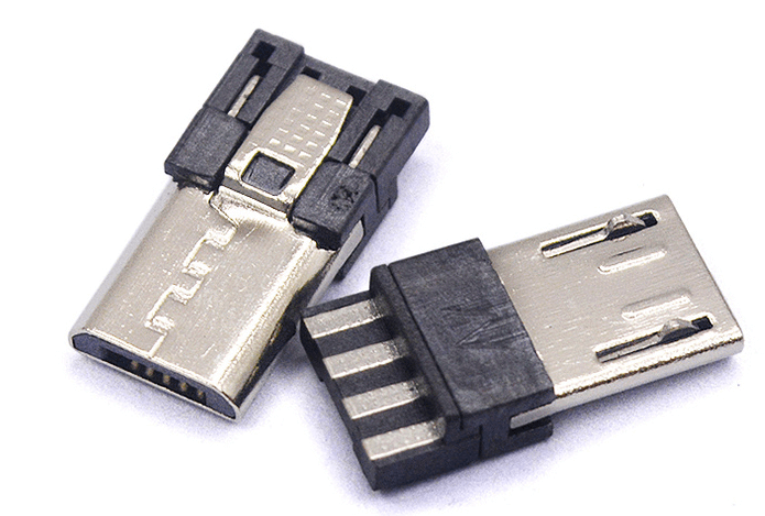 Elecbee Micro USB Male Connector 5 Pin Straight Sold Type for Cable